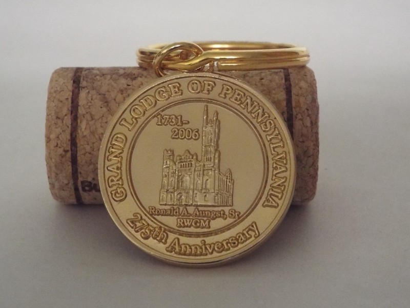Vintage NOS Grand Lodge of Pennsylvania 275th Anniversary 1731-2006 Keychain