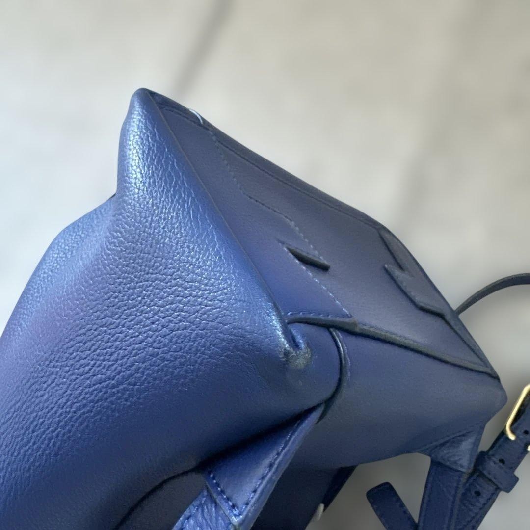 Tory Burch Backpack Bag Leather Blue Tassel Women's From Japan thumbnail 13