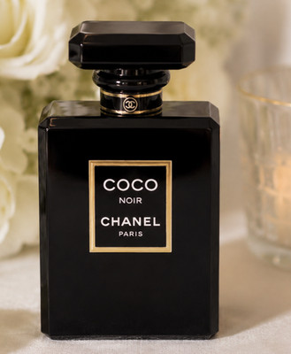 CHANEL COCO NOIR Empty Perfume Bottle 50ml Black Glass Collector Vanity Decor