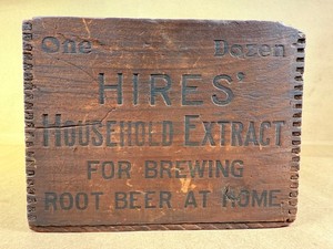 Antique Hires Root Beer Household Liquid Extract Crate or Wooden Box for Bottles