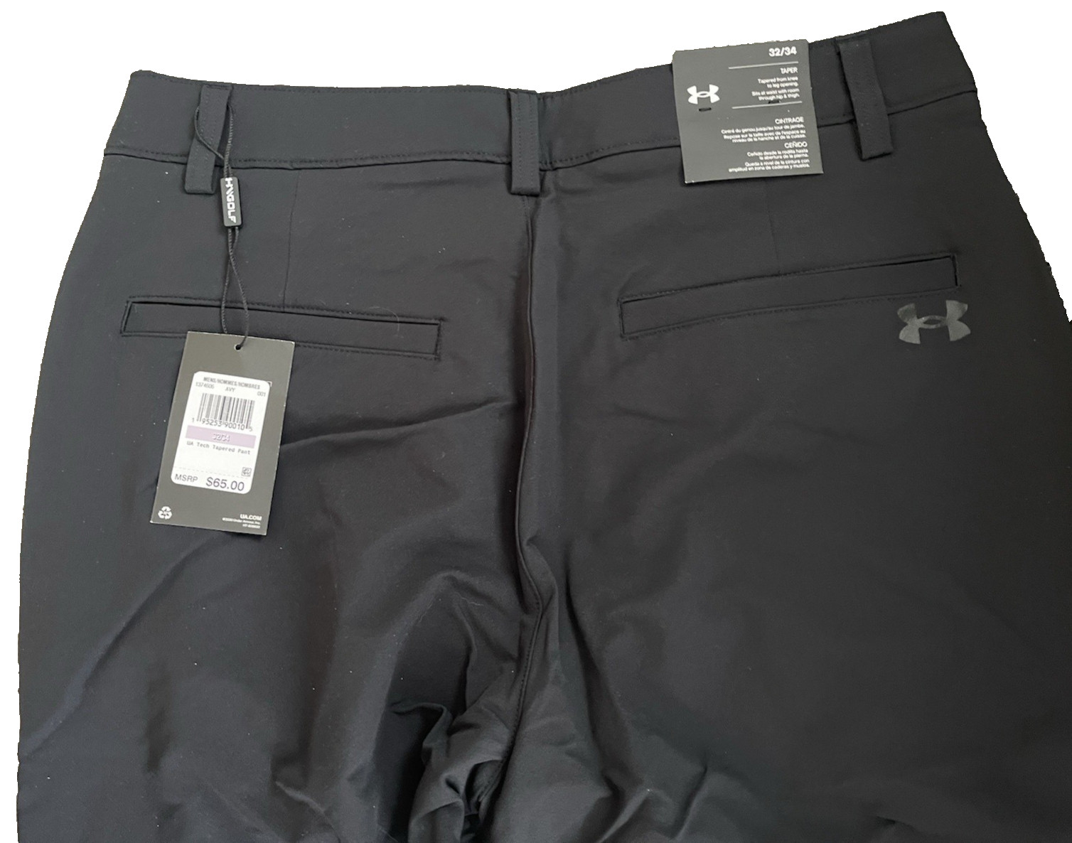 Under Armour Mens Match Play Tapered Golf Pants Sz 32x34 Black NWT MSRP $65 thumbnail 10
