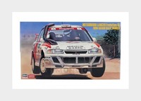 1:24 Hasegawa Mitsubishi Lancer Evo Iii #7 Winner Rally Safari 1996 Kit HA20742
