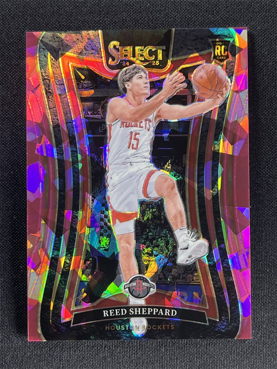 2024-25 Panini Select Reed Sheppard #366 Mezzanine Level Pink Cracked Ice RC /99