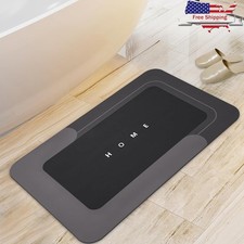Super Absorbent Diatomite Bath Mat Non Slip Floor Rug Quick Dry Easy Clean New