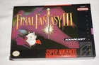 Final Fantasy III 3 (Super Nintendo SNES) Complete in Box w/ Poster Map CIB