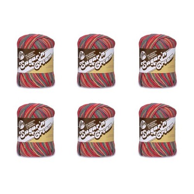 6 PCS SugarN Cream Painted Desert Yarn 57g/2oz 4 Worsted Cotton 95 Yards