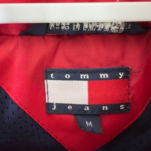 Vintage Tommy Hilfiger Girl Sport Women's Medium Jacket Windbreaker Red Y2K - Picture 5 of 9