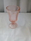 Vintage Pink Depression Glass Goblet Madrid Indiana Glass