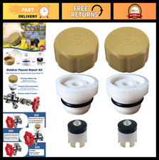 Outdoor Faucet Repair Kit - Teflon Tape, Vacuum Breaker, Anti-Siphon Valve 2 Pa