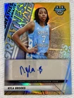2025-26 Bowman Best U #BA-NR Nyla Brooks Gold Refractor Auto /50 North Carolina