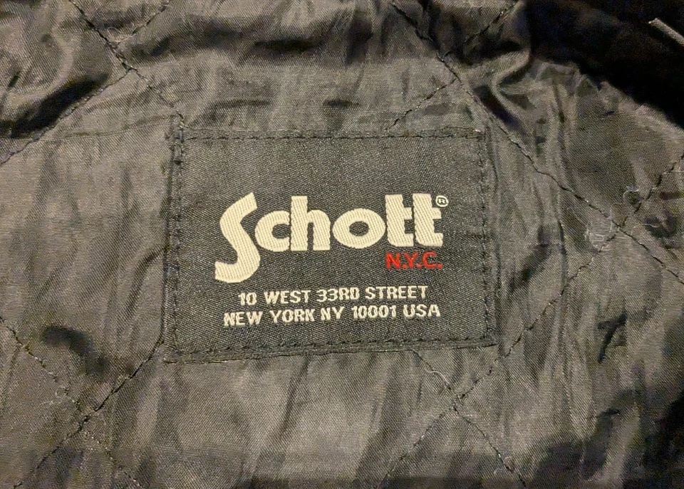 Schott Cafe Racer Leather Jacket Size M Excellent Condition. - Image 4 of 4