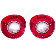 2pcs Tail Light Lens w/ Trims Left Right Hardtop Chevy Chevelle 1972 CVBL72-1