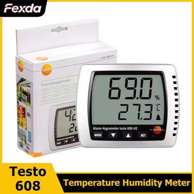 Testo 608-H1/H2 Electronic High Precision Thermohygrometer LCD Display Temperatu