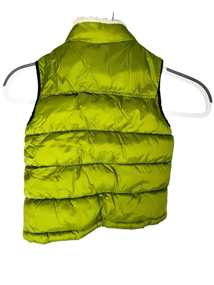 Chaqueta Chaleco Gymboree Niñas Abrigo Puffer 2T-3T Verde Acolchado Puffer Sin Mangas Foto 2 de 4