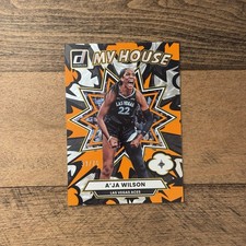 2025 Panini Donruss WNBA A'ja Wilson My House #5 Orange Fireworks #/75