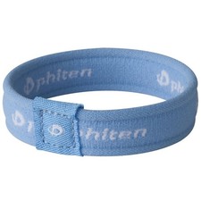 Phiten Star 2G Lightweight Titanium Bracelet - Light Blue, 6.75 Inch