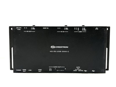 SET BESTEHEND AUS 2 Crestron HD-RX-USB-2000-C HDMI USB über HDBaseT Receiver