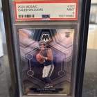 Caleb Williams 2024 Panini Mosaic Rookie PSA 9 Mint Bears RC