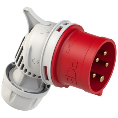 16A CEE Winkelstecker IP44 5-polig - 16 A Winkel Stecker 5p 6h - PCE 8015-6