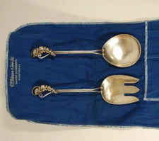 Carl Paul Petersen Sterling Silver Serving Set "Pea Pod" 