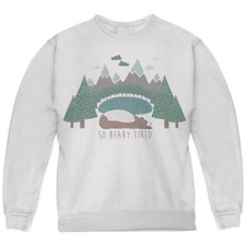Autumn So Beary Very Tired Bear Pun Youth Sweatshirt