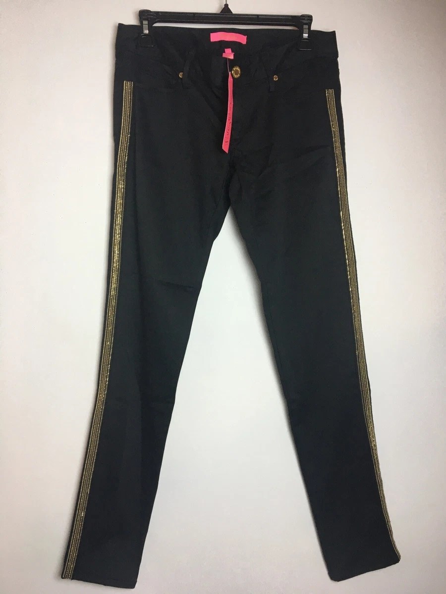 Lilly Pulitzer Women s Worth Skinny With Side Gold Trim Size 4