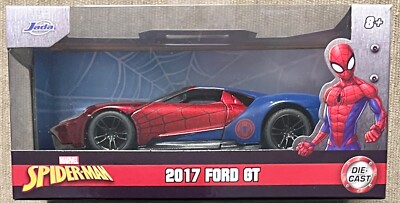 ミニカー 1:24  SPIDER-MAN &amp; 2017 FORD GT Jada Toys Marvel Spiderman & Ford GT: Die-cast Vehicle