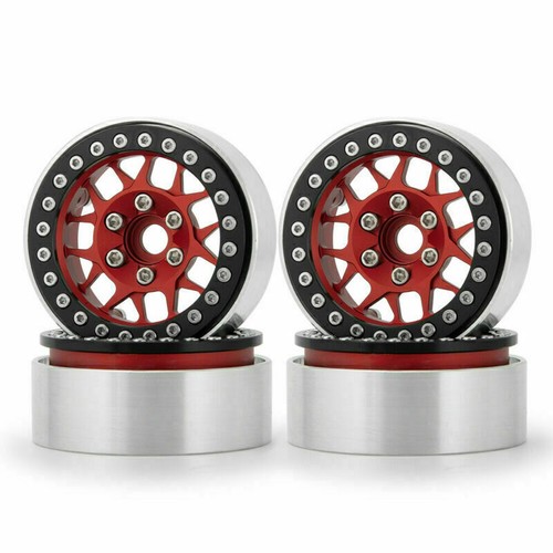 4PCS 1/10 RC Crawler 1.9" CNC Alloy Beadlock Wheel Rim Replacement Set For SCX10 - Picture 9 of 9