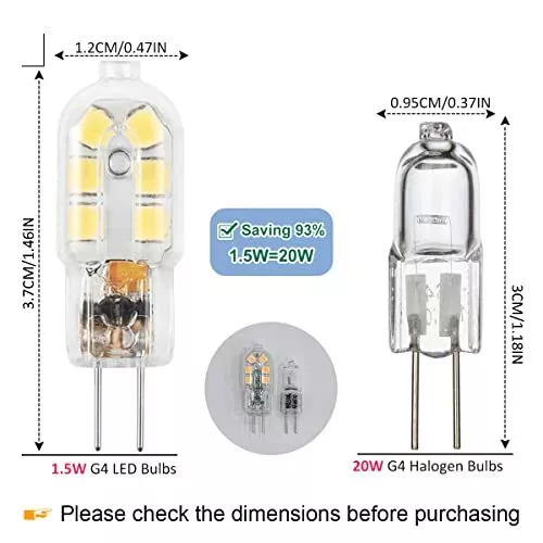 G4 Led Bulb 12v Jc G4 Bi Pin Bulb G4 20w Halogen Bulb Replacement
