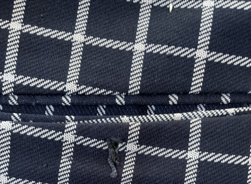 32"x32" Vintage 60's & 70's Blue Plaid Disco Flare Leg Pants - Farah - Picture 11 of 11