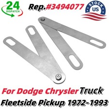 2pcs For 72-1993 Dodge Ram W150 D150 W250 D250 Tailgate Hinge Straps 3494077