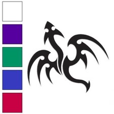 Tribal Dragon Art, Vinyl Decal Sticker, Multiple Colors  Sizes 1093