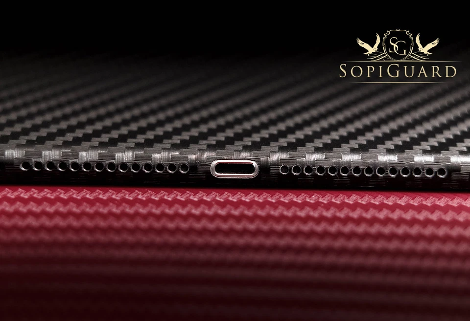 SopiGuard 3M Carbon Fiber Skin Back Side for 1st Gen Apple iPad Pro 12.9 (A1584) - Image 3 of 4