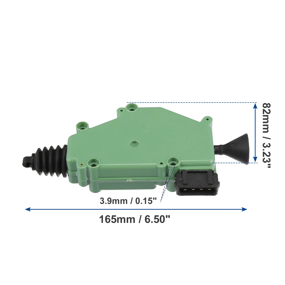 Actuador de cierre de cerradura de puerta delantera izquierda derecha Volkswagen EuroVan verde negro* Foto 4 de 4
