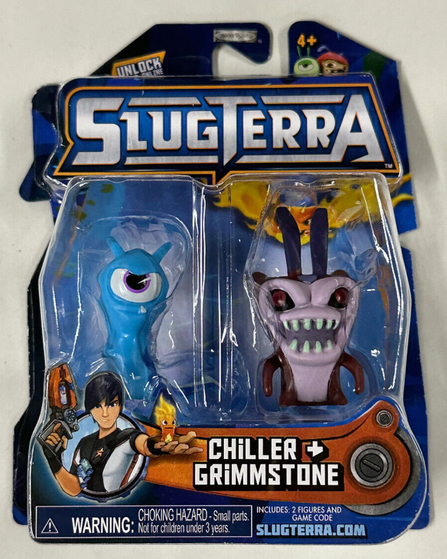Slugterra Mini Figure 2-Pack LOT of 4 Slugs  8 Figures Total Spinner Bolo Stinky