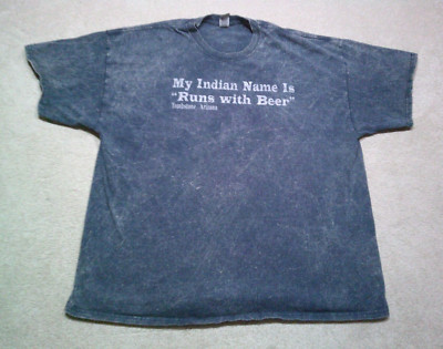 Tombstone Arizona T Shirt Mens XL Extra Large Blue My Indian name