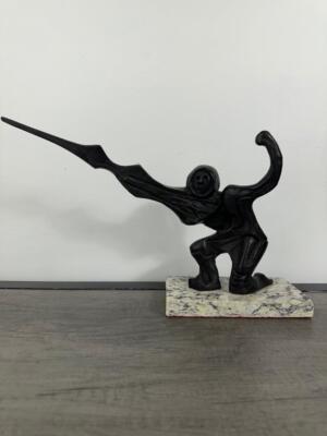 DAVID ALFARO SIQUEIROS '' ATAQUE '' BRONZE SCULPTURE SIGNED AND NUMBERED