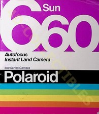 Polaroid Sun 660 Autofocus Instant Land Camera 600 Series Vintage Manual