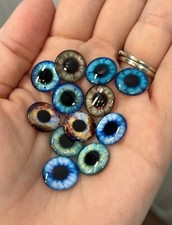 Blythe Doll Eyes 14mm Eye Chips Set B Eyes Glass Thin Chips, 6 Pair Set