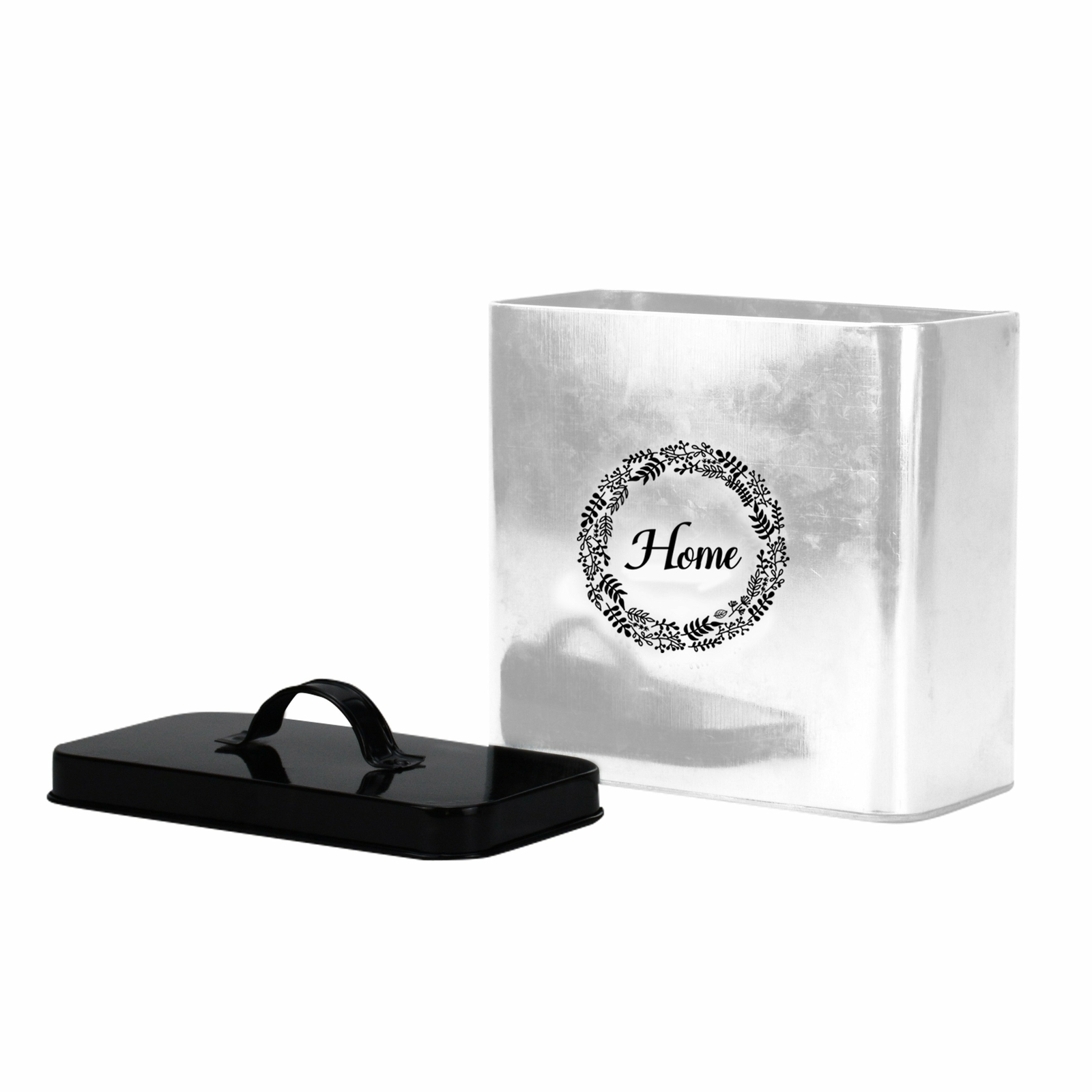 Gathery Galvanized Metal Storage Containers with Lids for Tea, Coffee