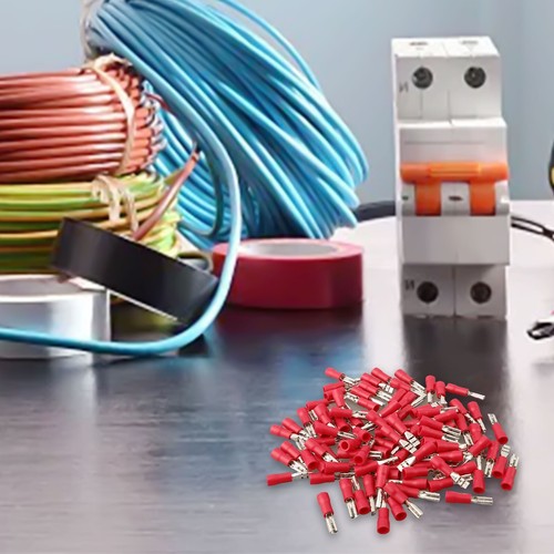 A W G Spade Wire Connectors Nylon Insulation Sleeve Pcs Female Quick