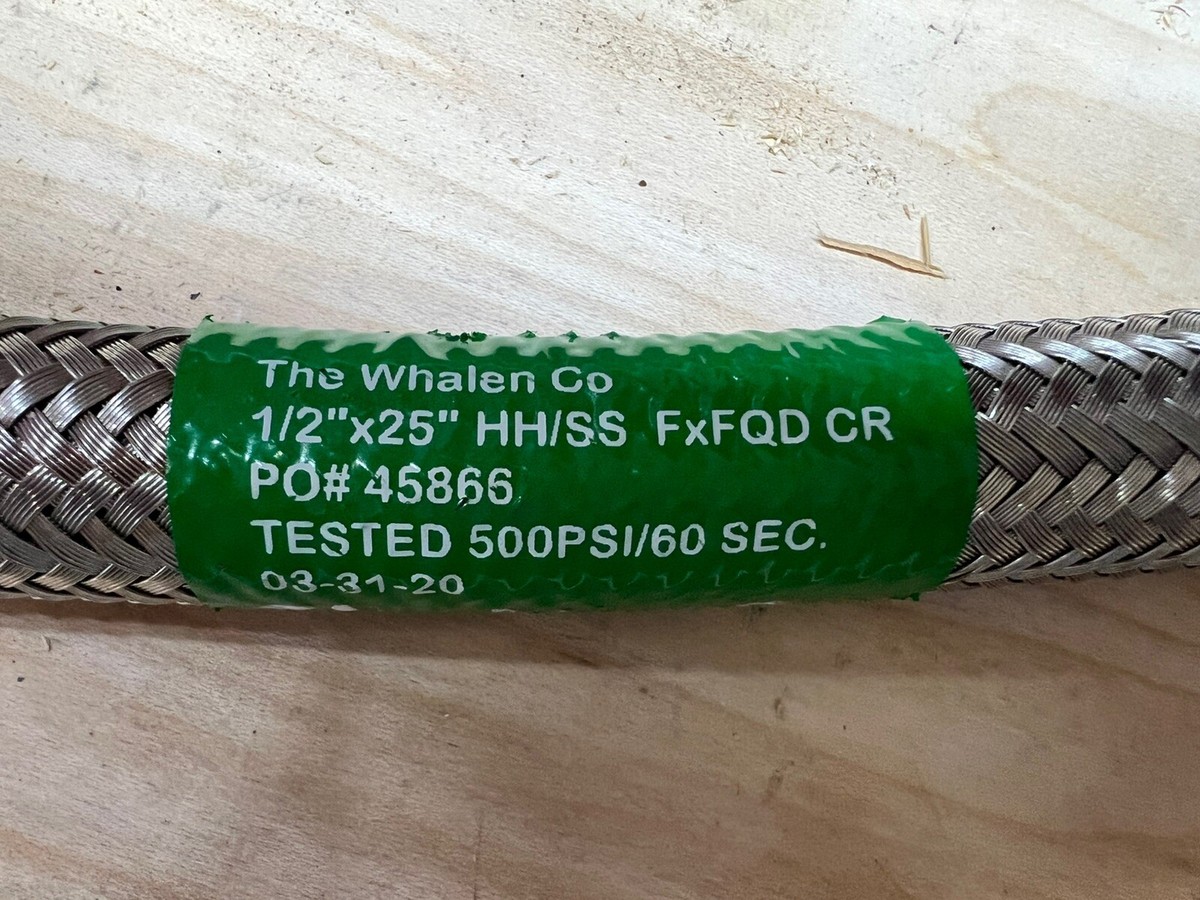 The Whalen Company Braided Hose With Insta-Lock Connectors 1/2” X - Main Image