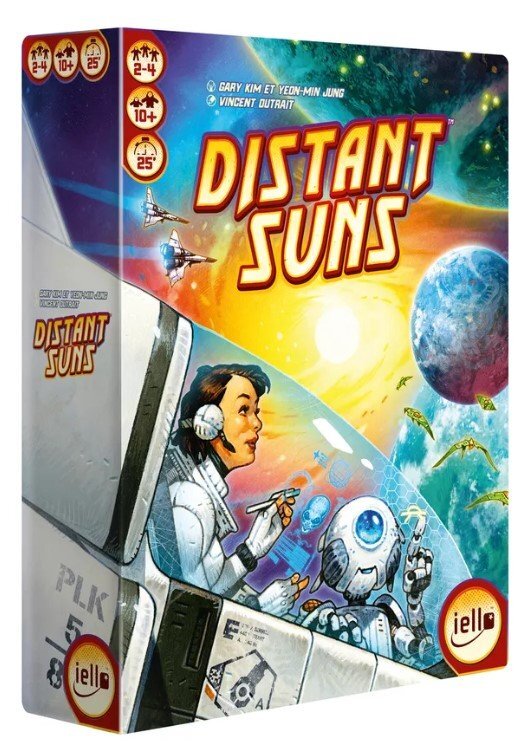 Distant Suns FR Iello jeu de société de stratégie spatiale et de dessin