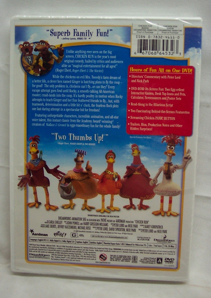 ③BUMP OF CHICKEN DVD CD セット CHICKEN RUN DVD 2000 NEW In Shrinkwrap Dreamworks Aardman