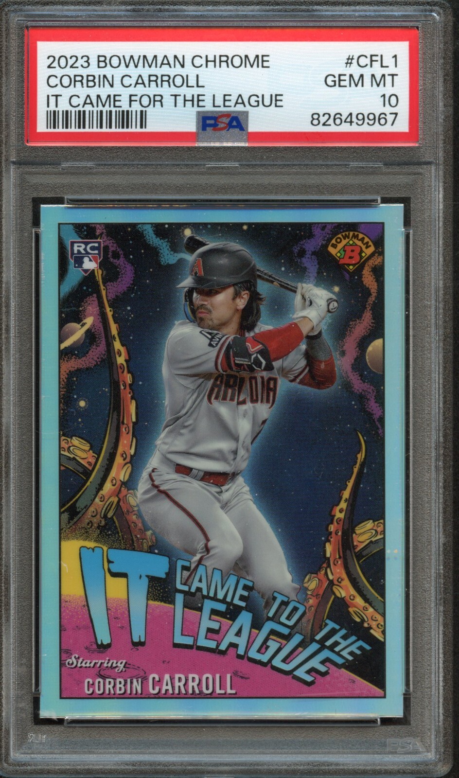 BB - 2023 - Bowman Chrome - Corbin Carroll - #CFL1 - PSA 10