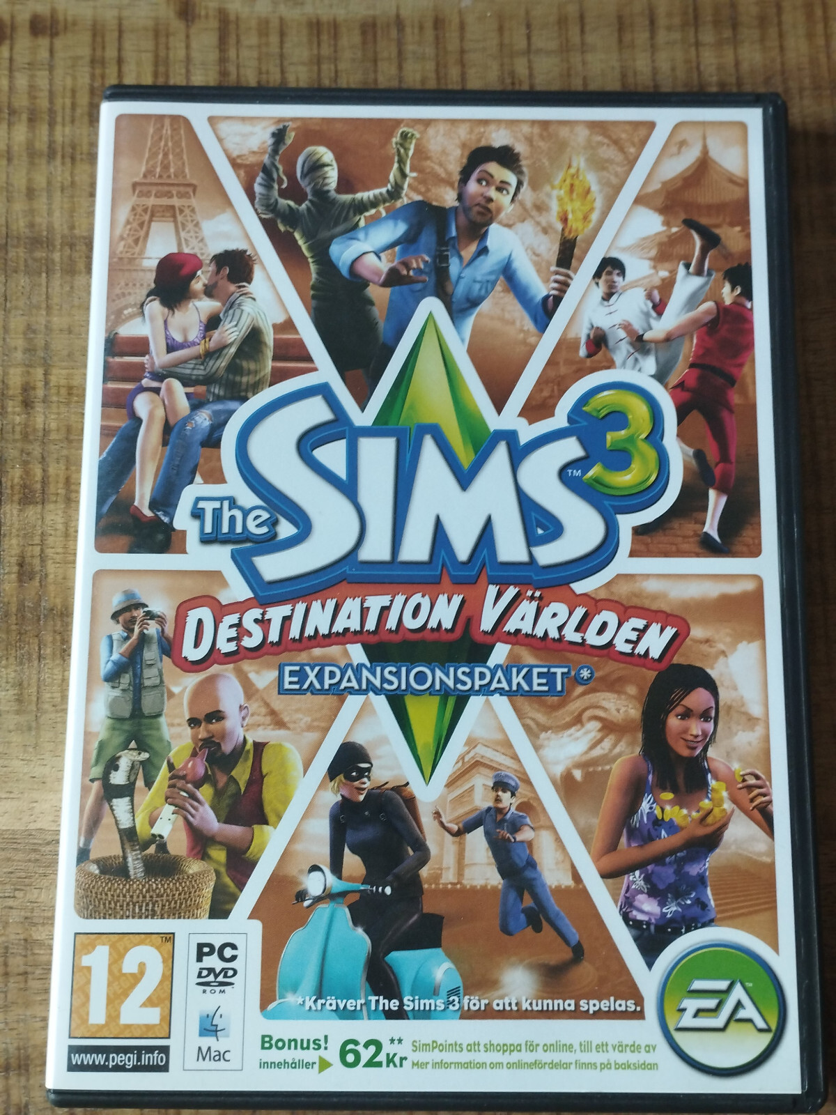 The Sims 3 Destination World Expansion Pack EA Game for PC DVD-Rom Sweden