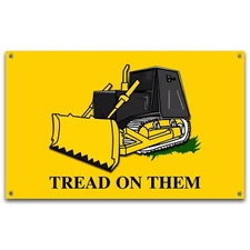 Tread On Them Flag 3x5 Ft Funny Man Cave Wall Banner for Room