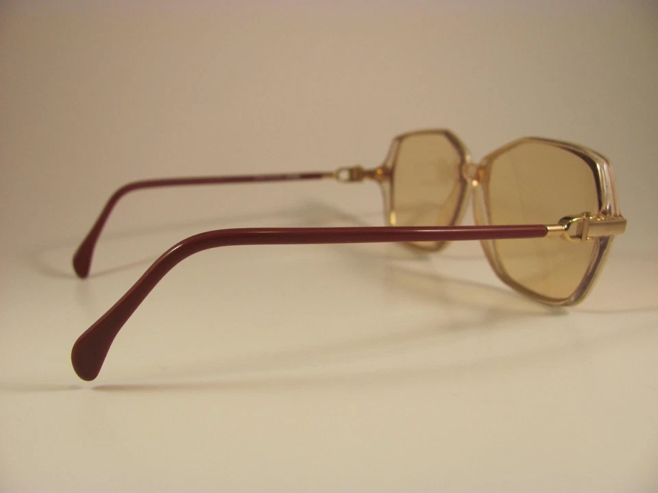 Monturas de gafas vintage Silhouette SPX M1766 rojo y dorado borde completo RX Foto 3 de 4