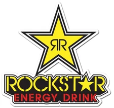 RockStar Energy Drink Weather Resistant Vinyl Die Cut Sticker Decal 01