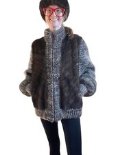 Elan Furs Vintage 80's Mink Fur Jacket With Mink Ear Warmer